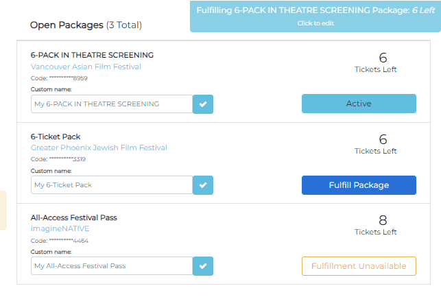 festival packages