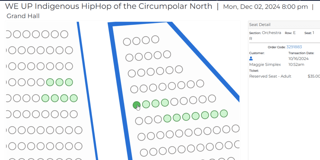 show seat manifest